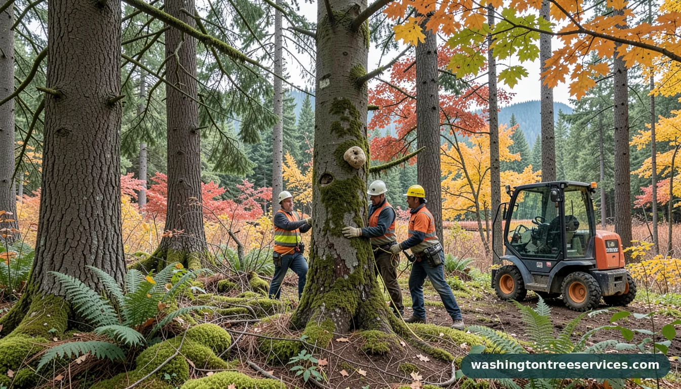 Professional equipment for my tree has fungus in Washington my tree has fungus - tree service equipment and crew in Washington
