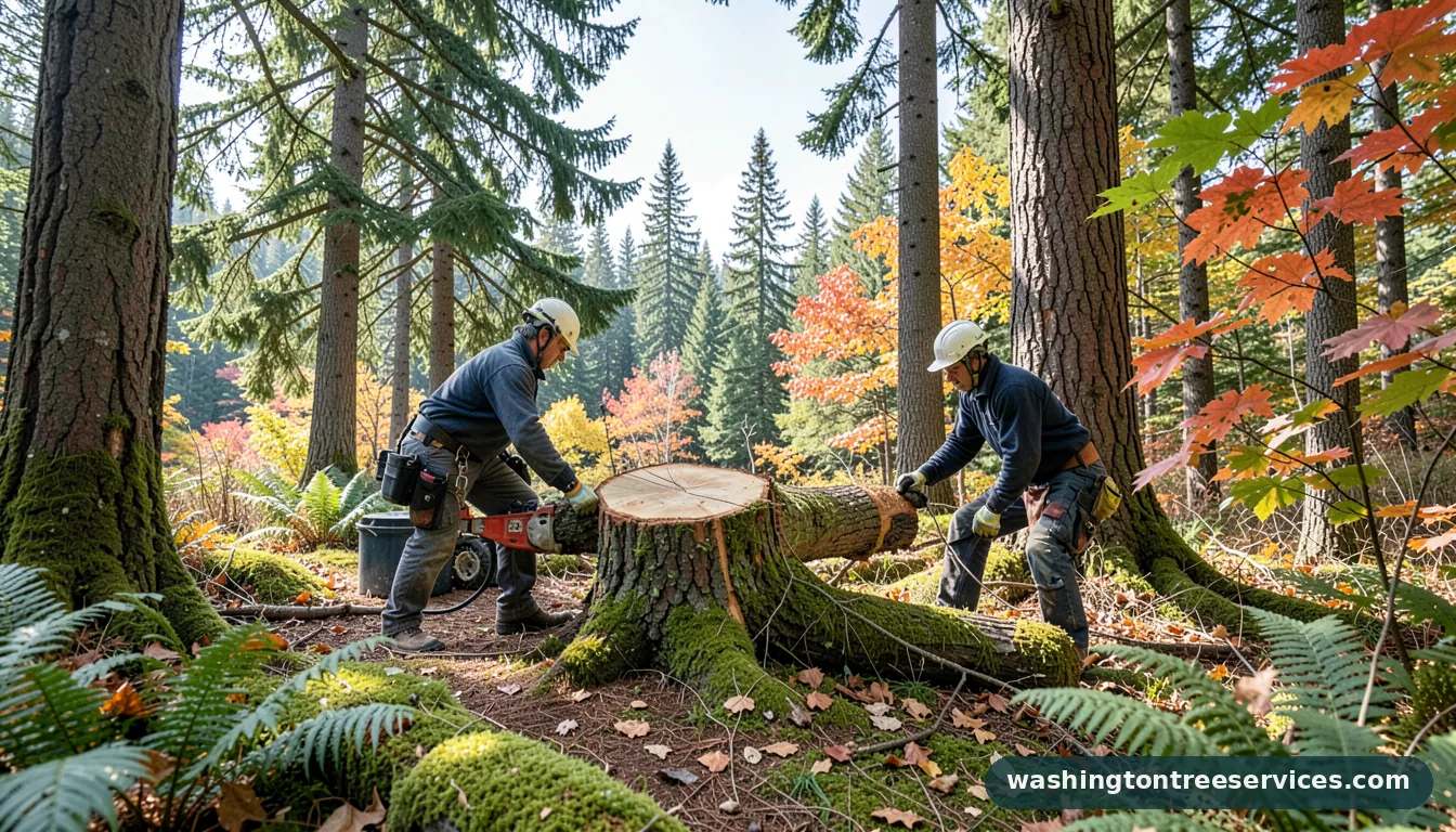 Completed need a tree cut project by Washington Tree Services need a tree cut - completed tree work by Washington Tree Services