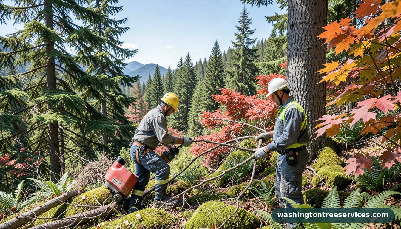 nick tree surgeon - certified arborists at work in Washington