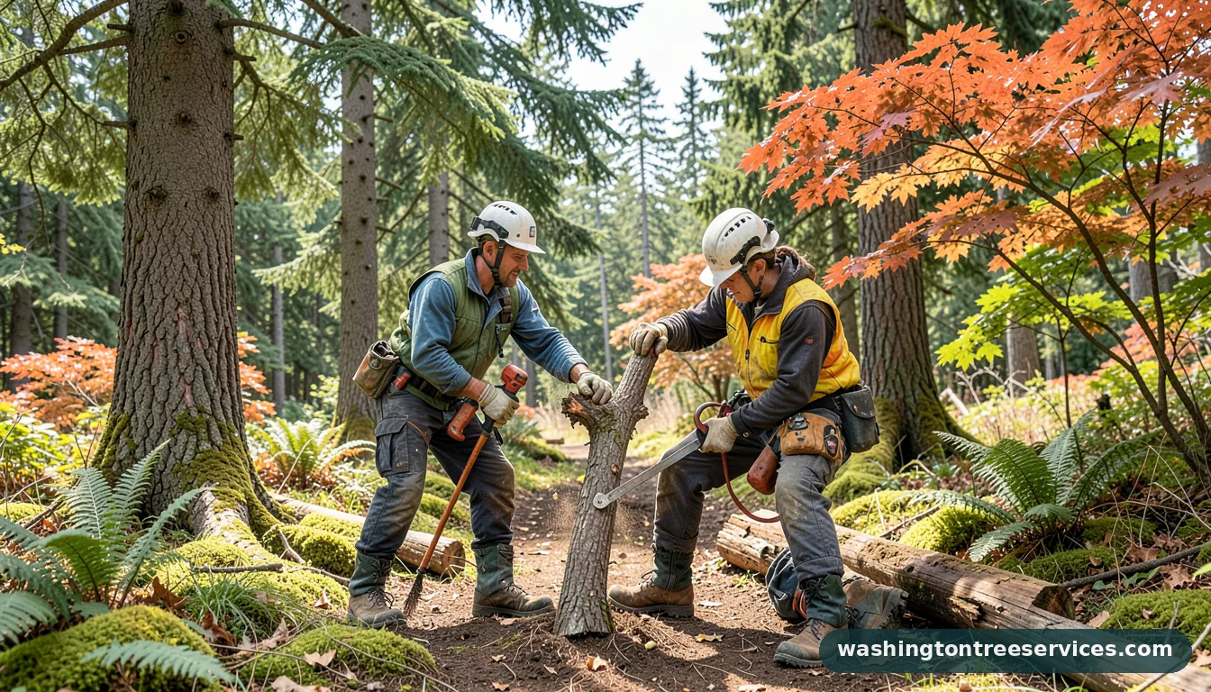niwaki pruning - certified arborists at work in Washington