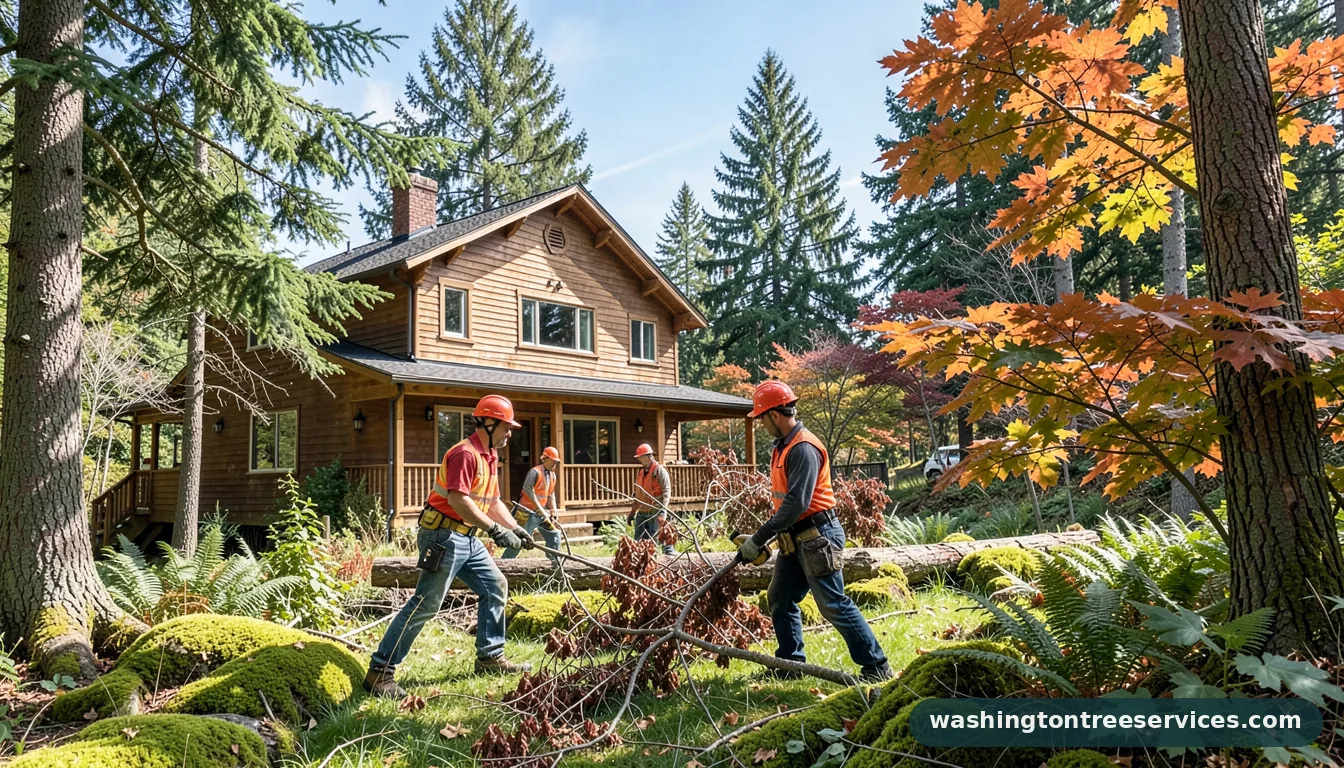 Completed no cost tree removal near me project by Washington Tree Services no cost tree removal near me - completed tree work by Washington Tree Services