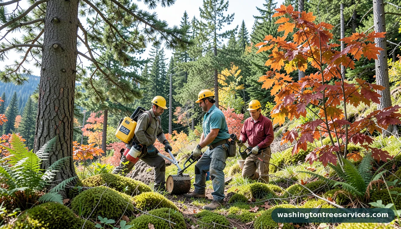 Certified arborists handling olson tree service in Washington olson tree service - certified arborists at work in Washington