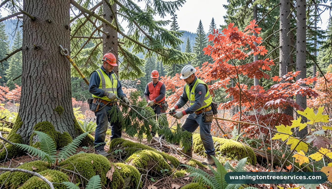Professional equipment for olson tree service in Washington olson tree service - tree service equipment and crew in Washington