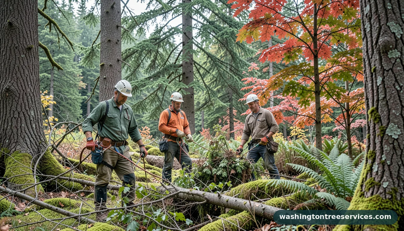oregon woodsmen - certified arborists at work in Washington
