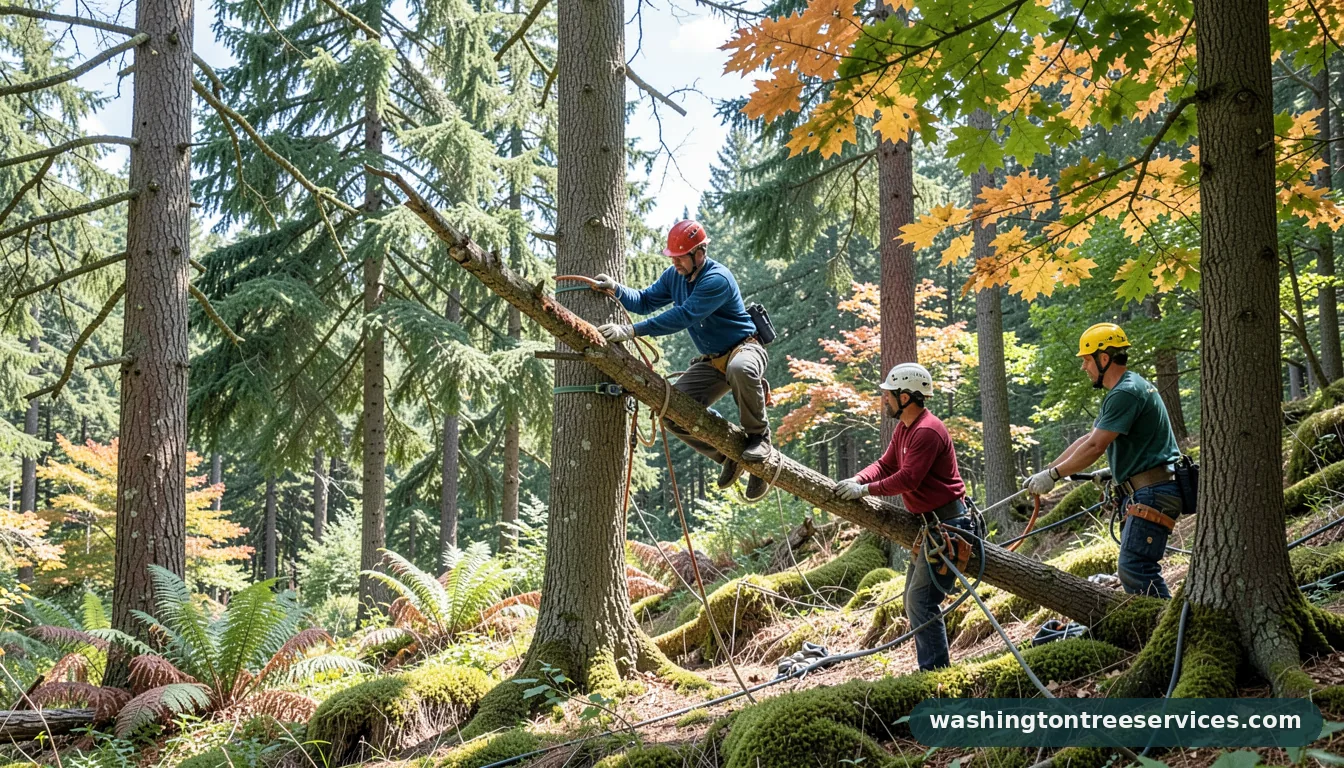 out on a limb arborist - completed tree work by Washington Tree Services