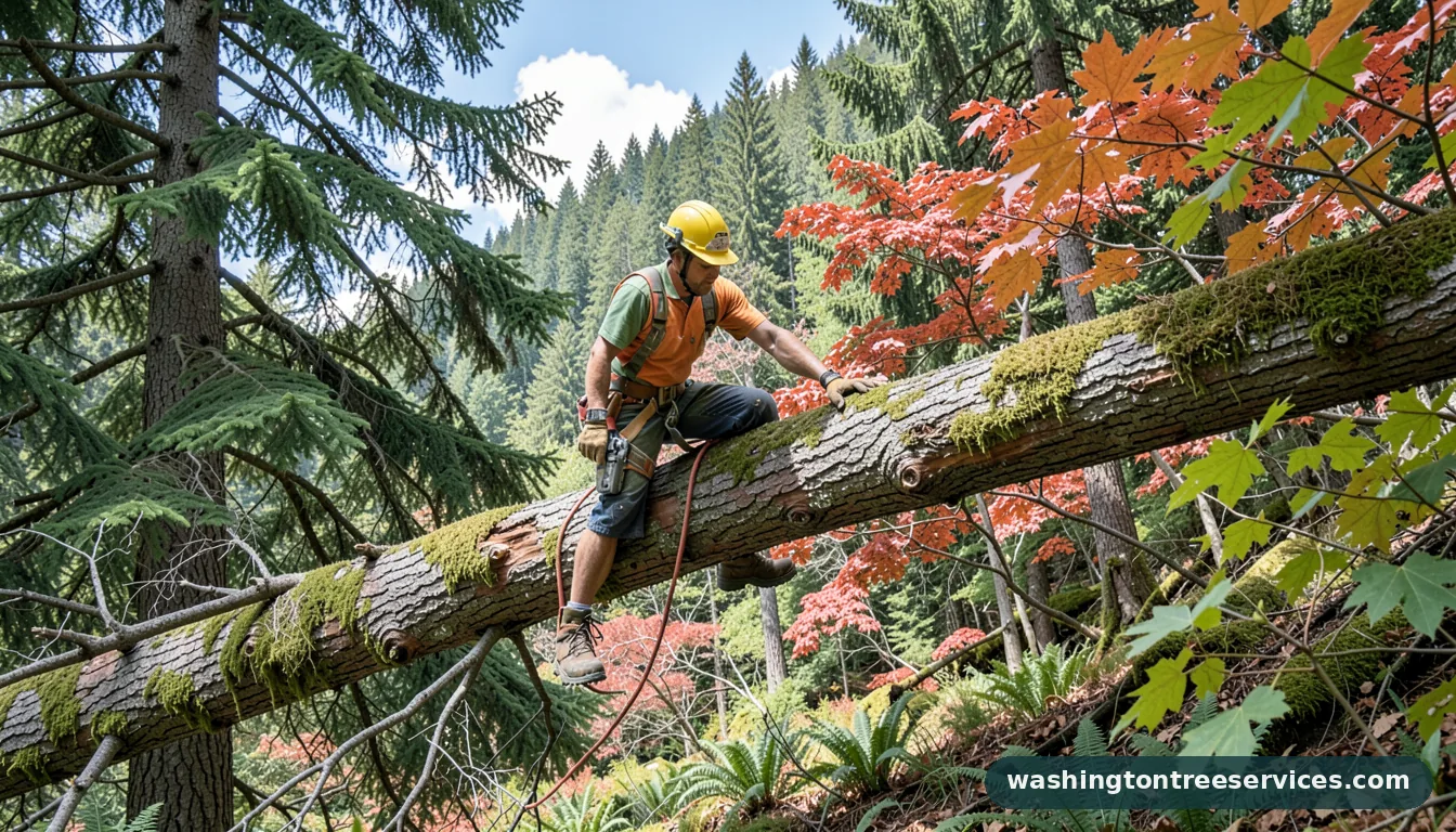 Certified arborists handling out on a limb tree service in Washington out on a limb tree service - certified arborists at work in Washington