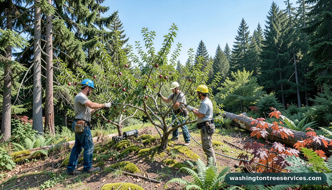 peach tree pruning - professional tree service in Washington