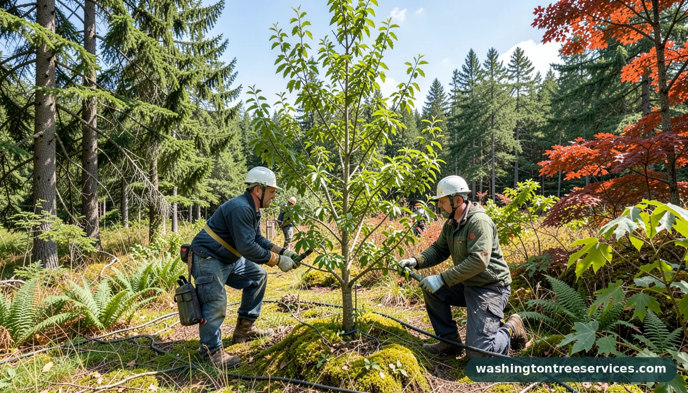 pear tree diseases treatment - certified arborists at work in Washington