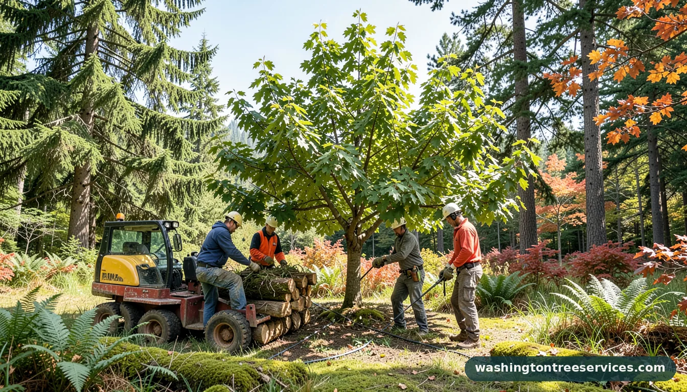 pear tree diseases treatment - completed tree work by Washington Tree Services