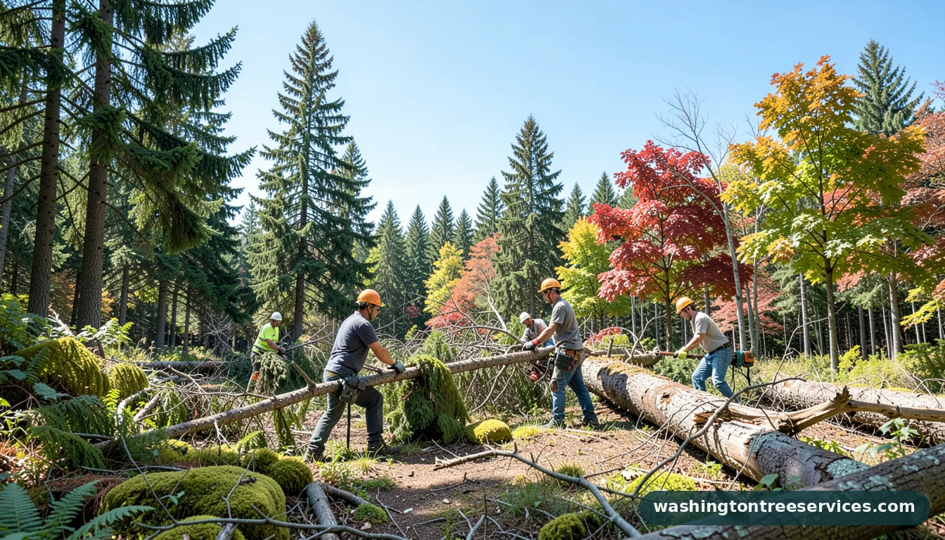 people who cut down trees - professional tree service in Washington