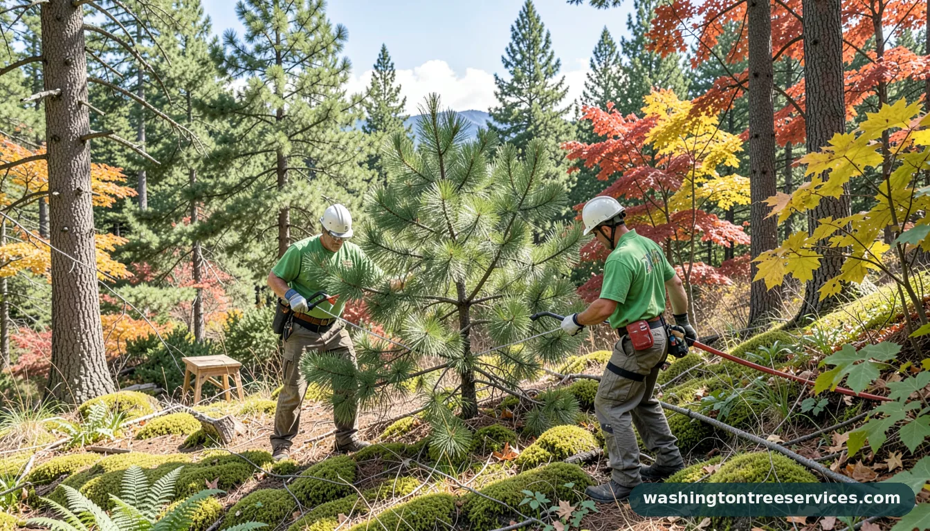 pine and ponder tree service - completed tree work by Washington Tree Services