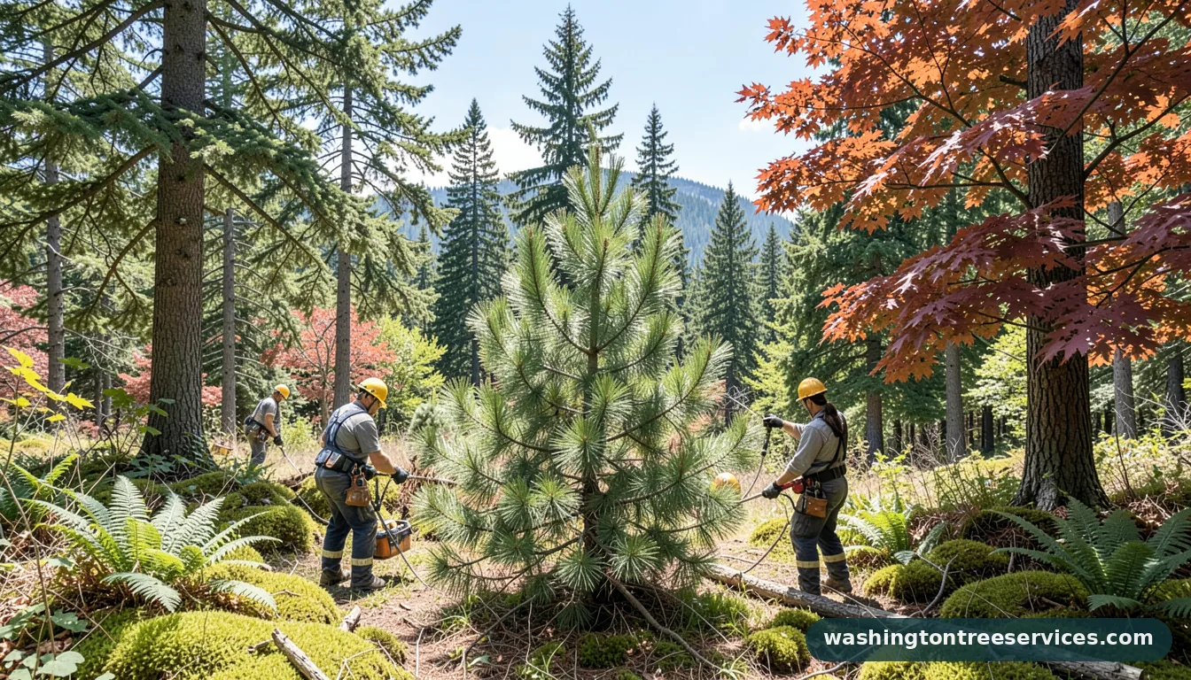 pine tree shaping - professional tree service in Washington