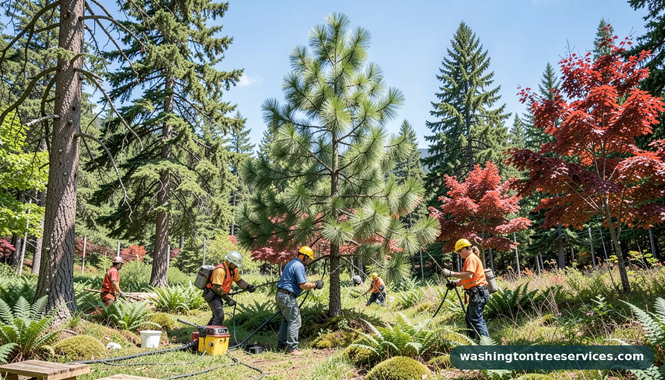 pine tree treatment - professional tree service in Washington