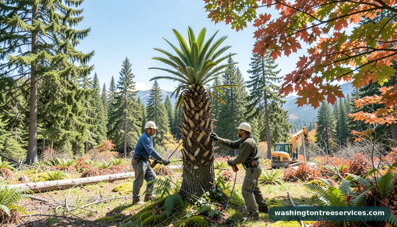 pineapple palm tree trimming in Washington | Washington Tree Services pineapple palm tree trimming - professional tree service in Washington