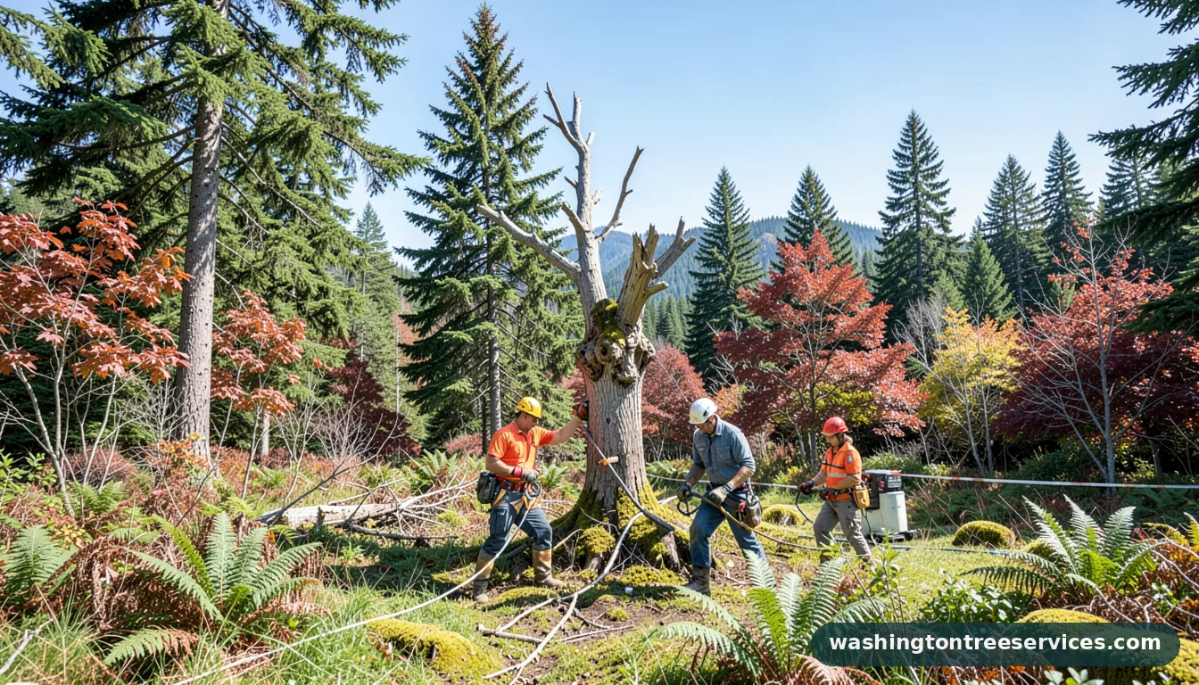 pollarding - professional tree service in Washington