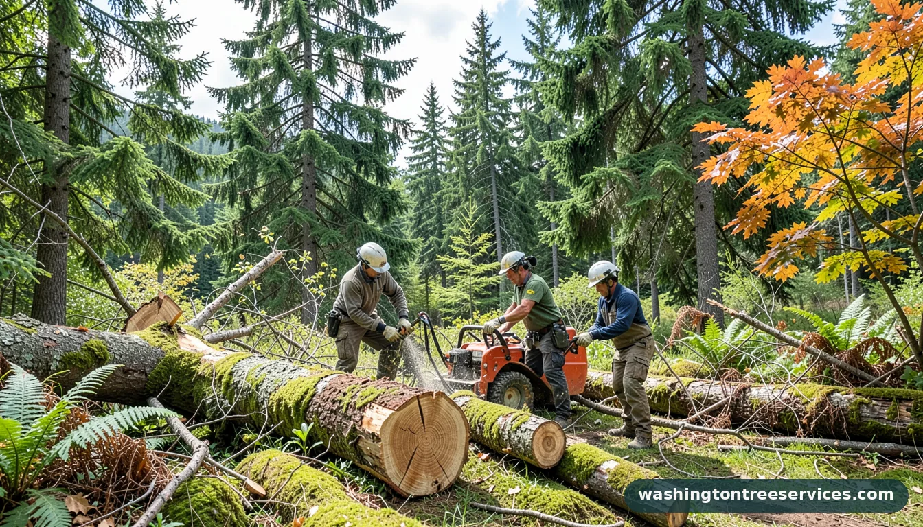 pro cut tree service - completed tree work by Washington Tree Services