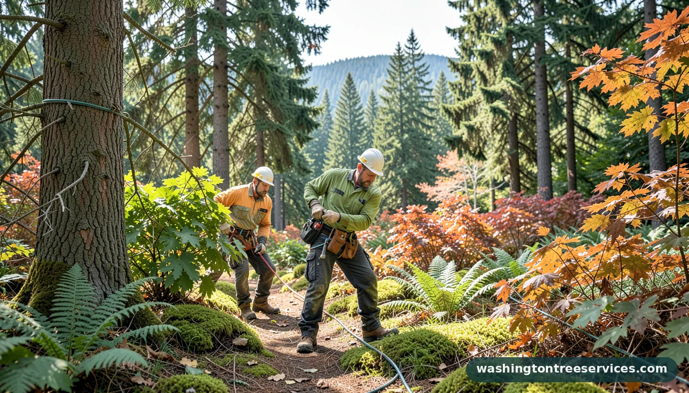 Completed professional arborist near me project by Washington Tree Services professional arborist near me - completed tree work by Washington Tree Services