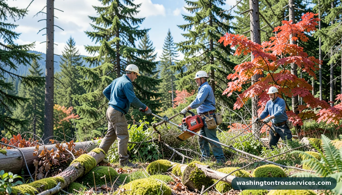 professional tree pruner - completed tree work by Washington Tree Services