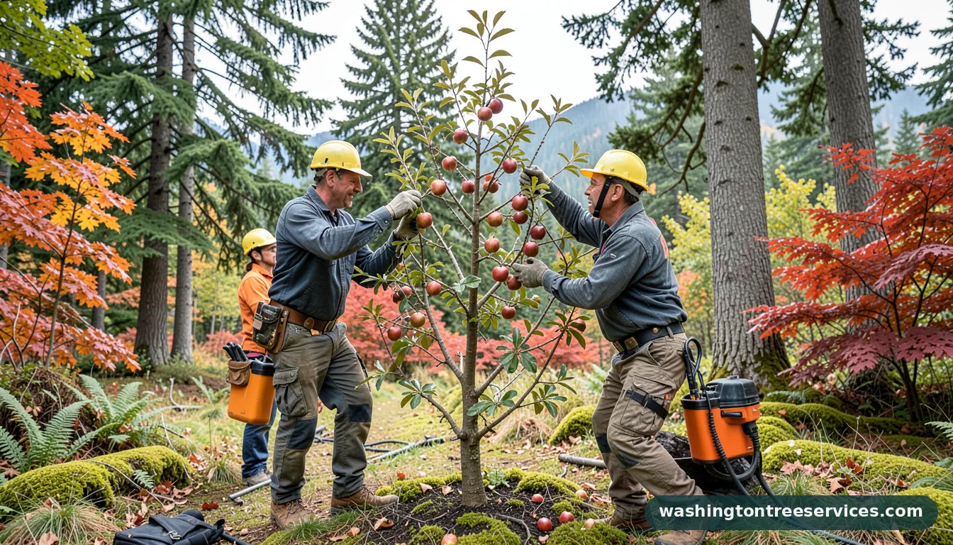 Completed proper way to prune an apple tree project by Washington Tree Services proper way to prune an apple tree - completed tree work by Washington Tree Services