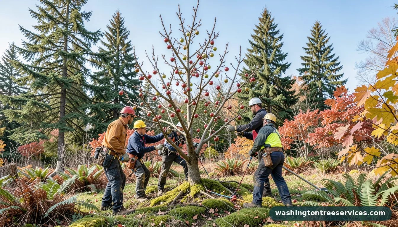 prune apple tree in winter - professional tree service in Washington