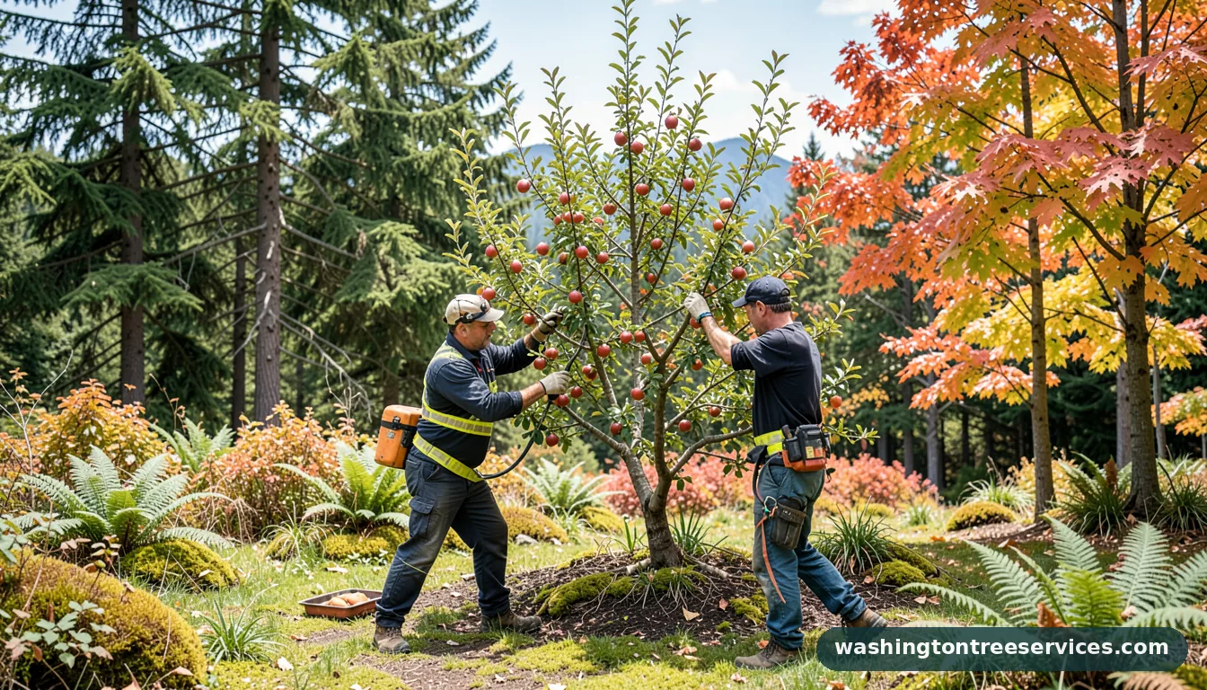 prune apricot tree - completed tree work by Washington Tree Services