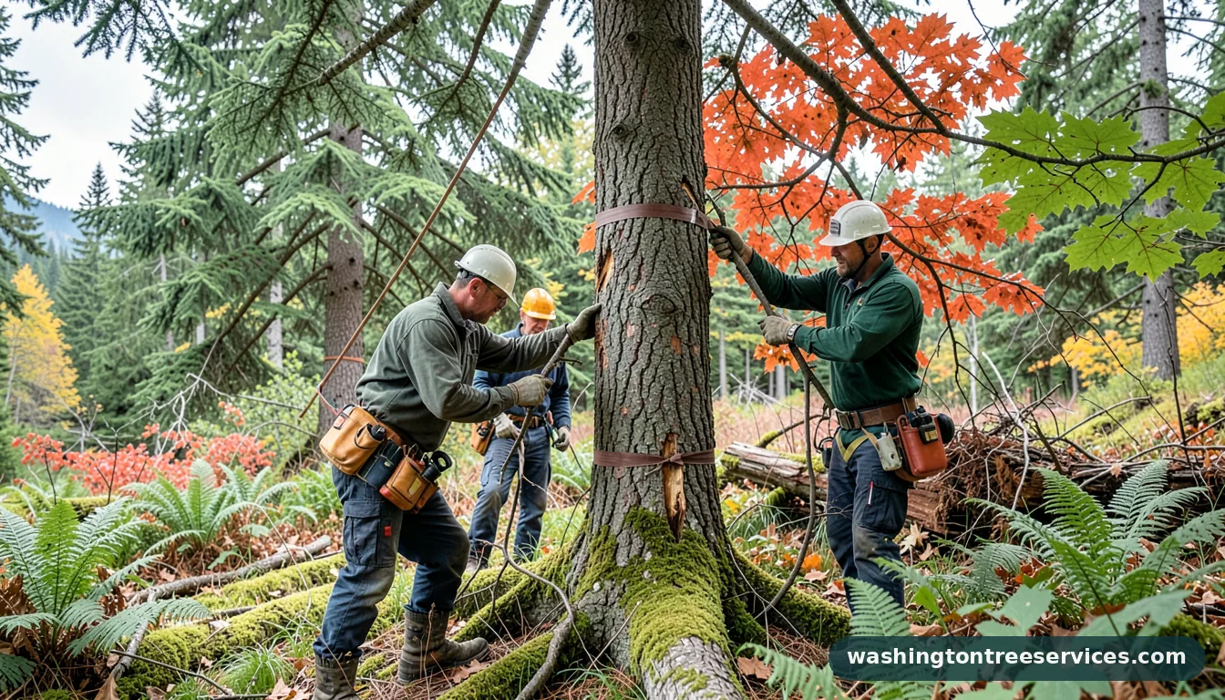 prune tree branches - completed tree work by Washington Tree Services