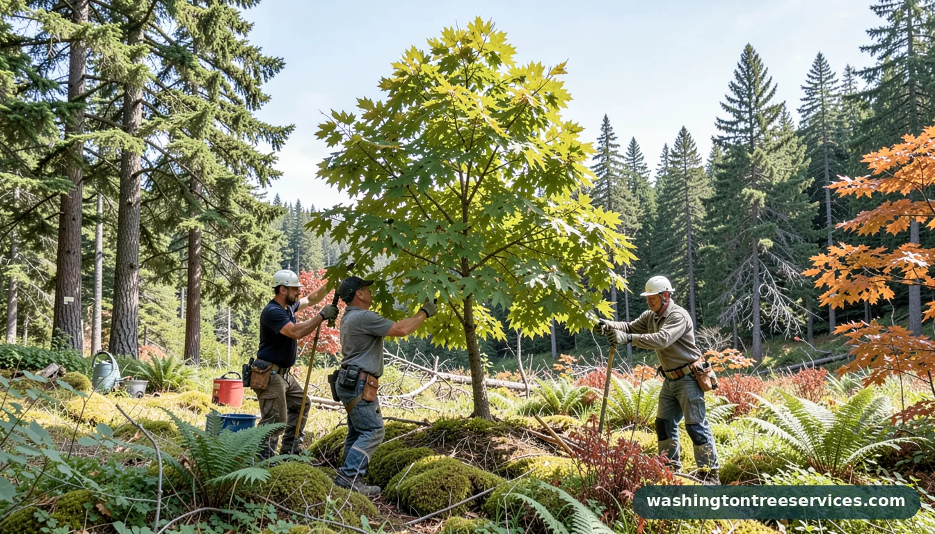 pruning a maple tree - professional tree service in Washington