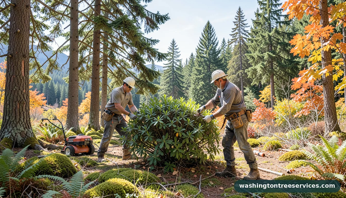 pruning a smoke bush - professional tree service in Washington
