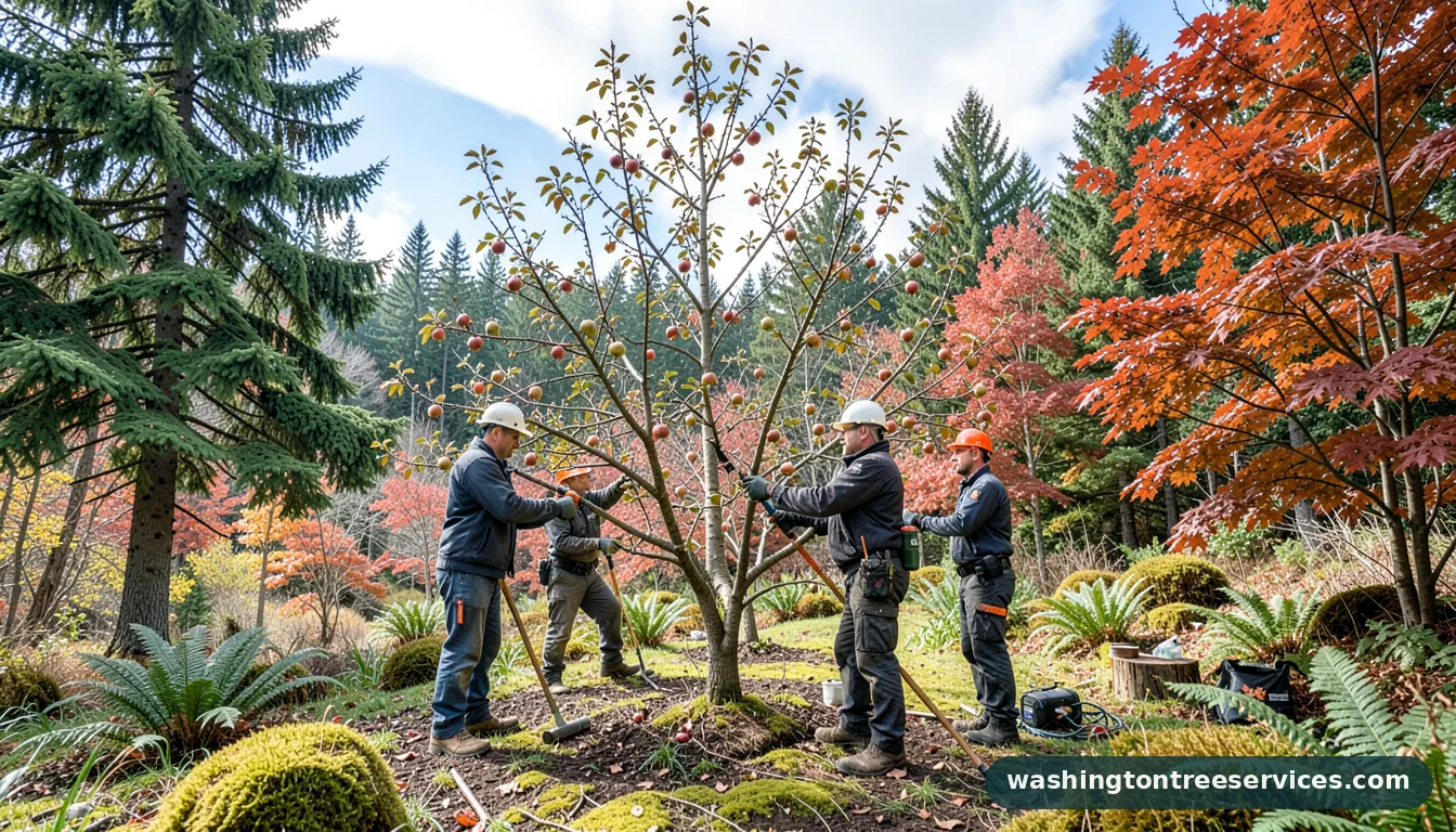 pruning apple tree winter - professional tree service in Washington