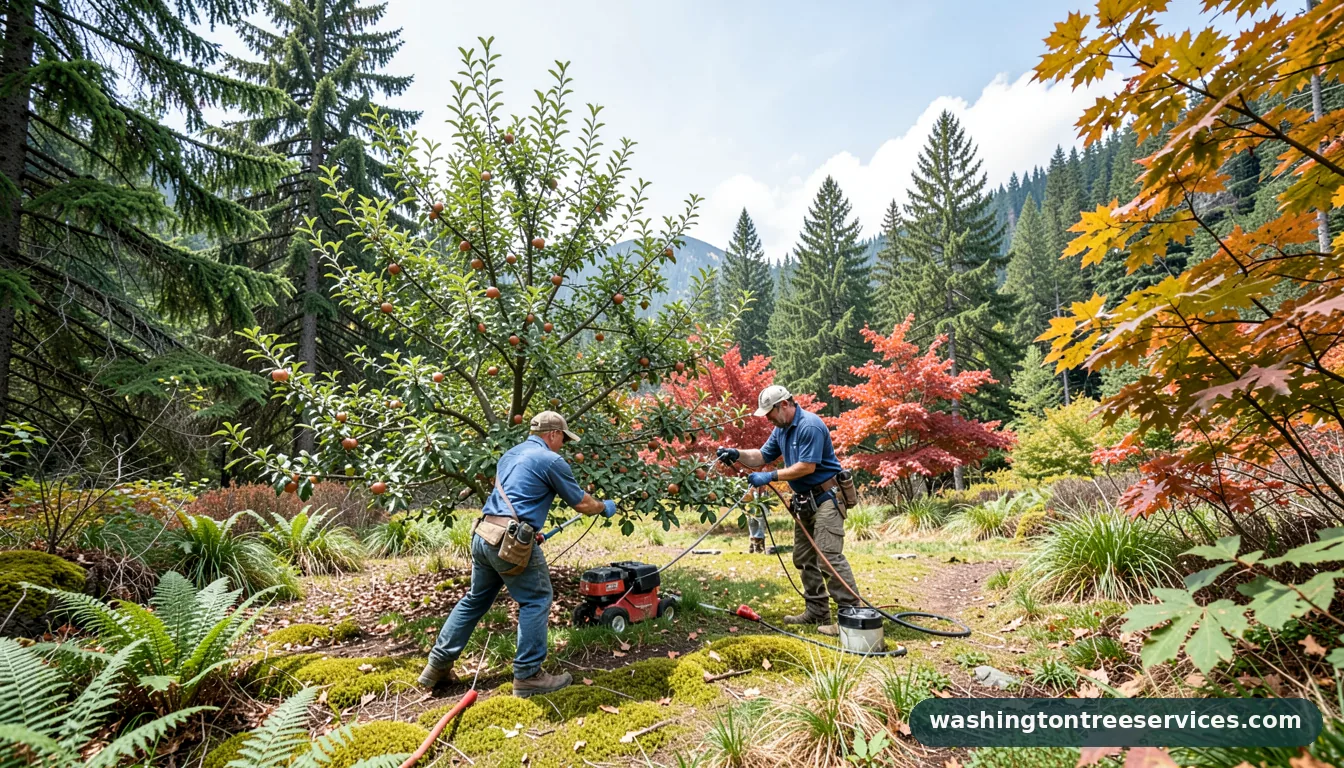 pruning apple tree - professional tree service in Washington