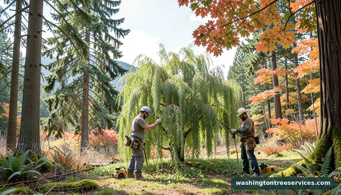 pruning curly willow in Washington | Washington Tree Services pruning curly willow - professional tree service in Washington