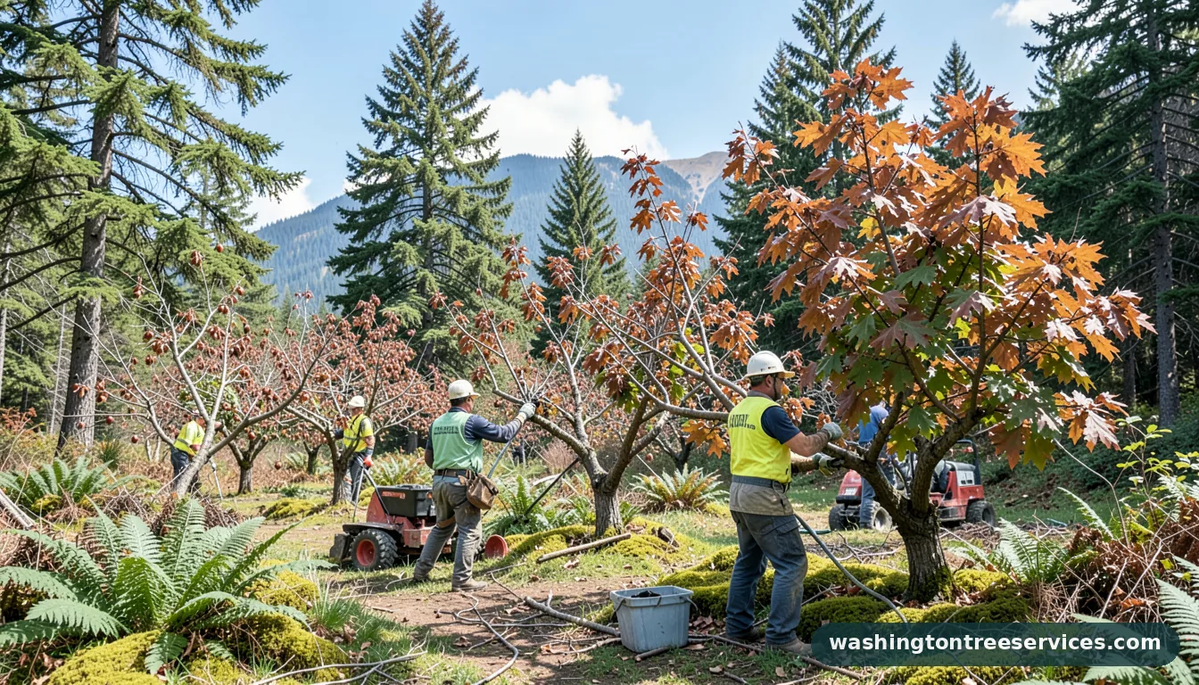 pruning old fruit trees in Washington | Washington Tree Services pruning old fruit trees - professional tree service in Washington