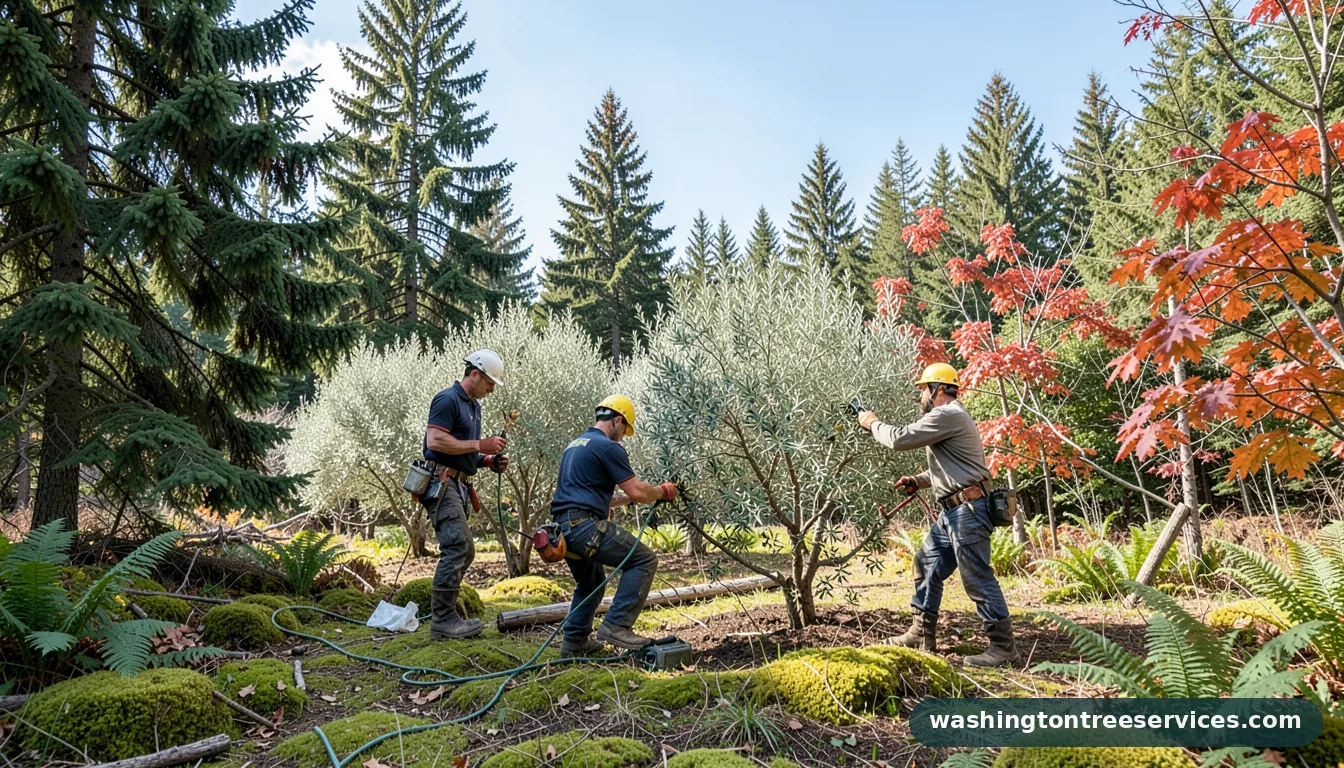 pruning olive trees - professional tree service in Washington