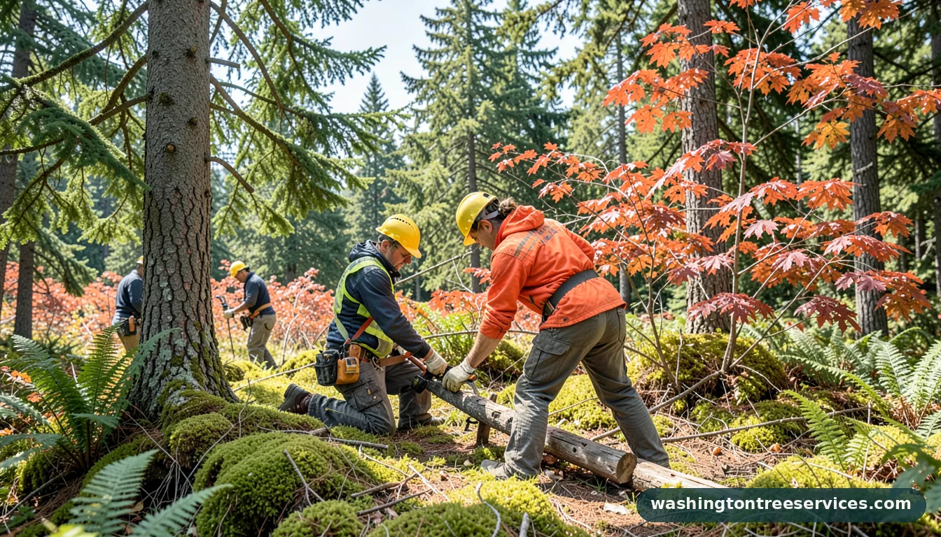 Professional equipment for pruning services near me in Washington pruning services near me - tree service equipment and crew in Washington