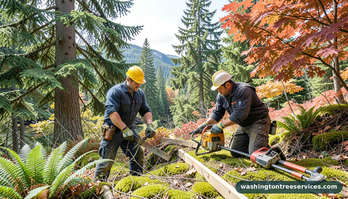 Completed pruning services near me project by Washington Tree Services pruning services near me - completed tree work by Washington Tree Services