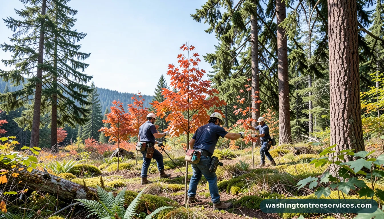 pruning small maple trees - professional tree service in Washington