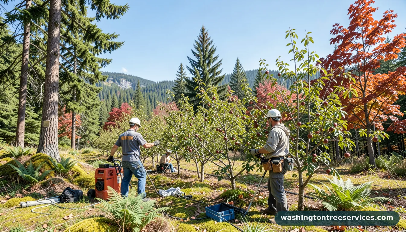 pruning stone fruit trees - professional tree service in Washington
