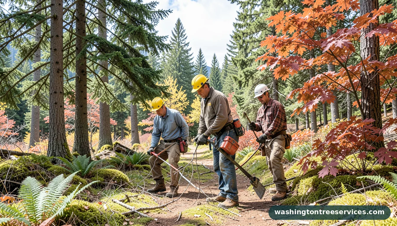 Certified arborists handling pruning witch hazel in Washington pruning witch hazel - certified arborists at work in Washington