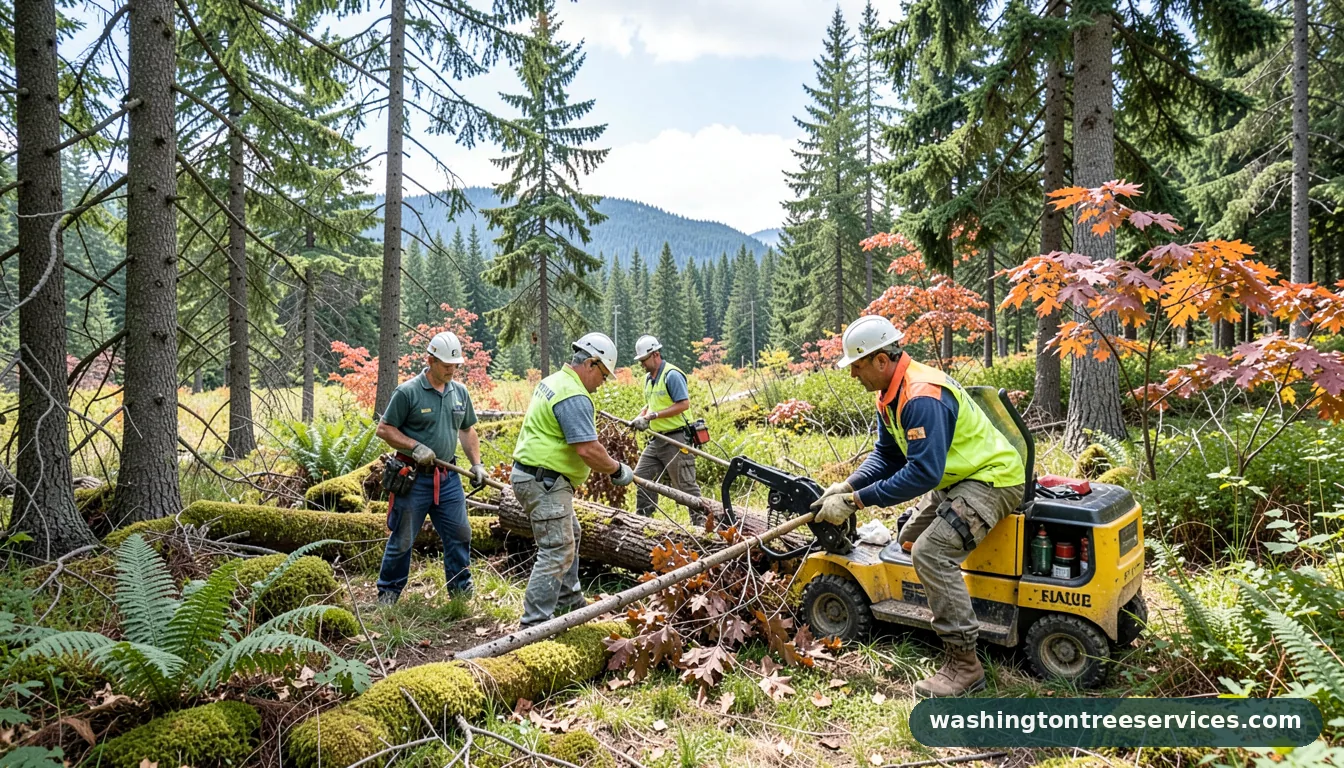 Professional equipment for puyallup tree service in Washington puyallup tree service - tree service equipment and crew in Washington