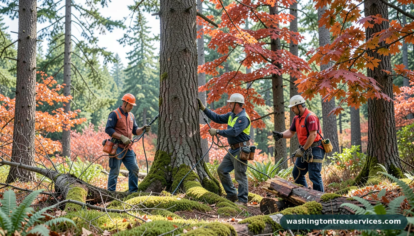 rainier tree service - certified arborists at work in Washington
