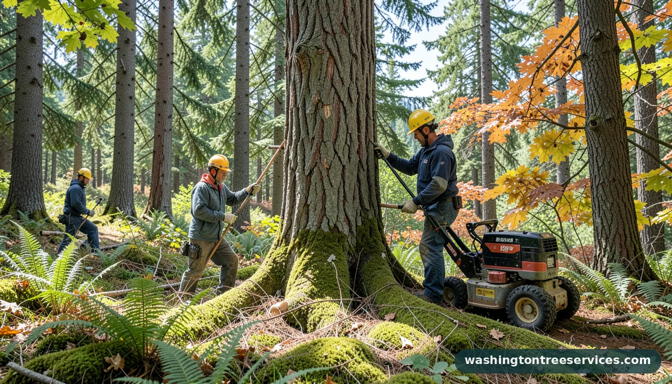 rainier tree service - completed tree work by Washington Tree Services