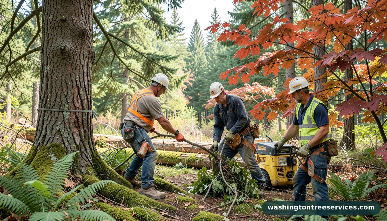 Professional equipment for renton tree service in Washington renton tree service - tree service equipment and crew in Washington