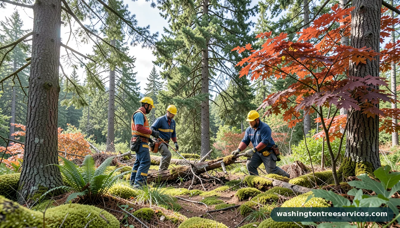 Completed renton tree service project by Washington Tree Services renton tree service - completed tree work by Washington Tree Services