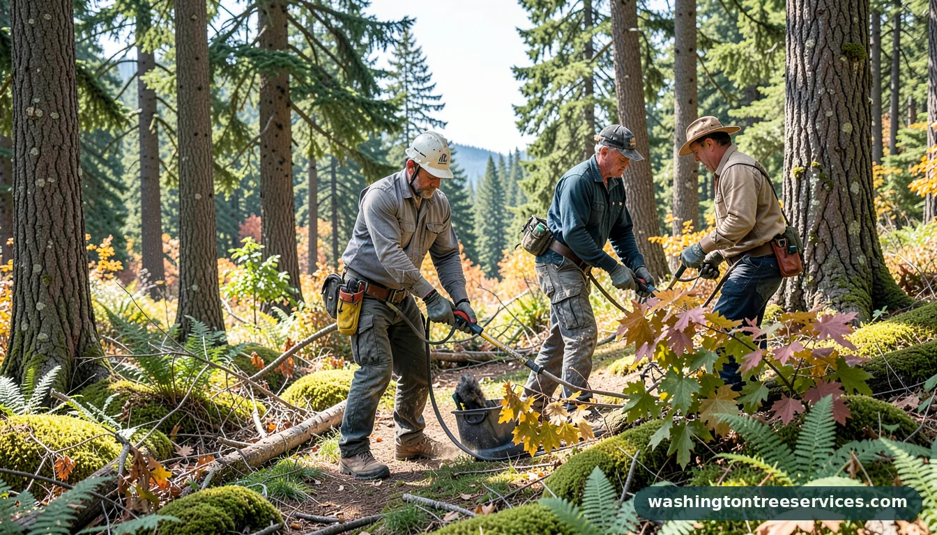 Certified arborists handling ron miller tree service in Washington ron miller tree service - certified arborists at work in Washington