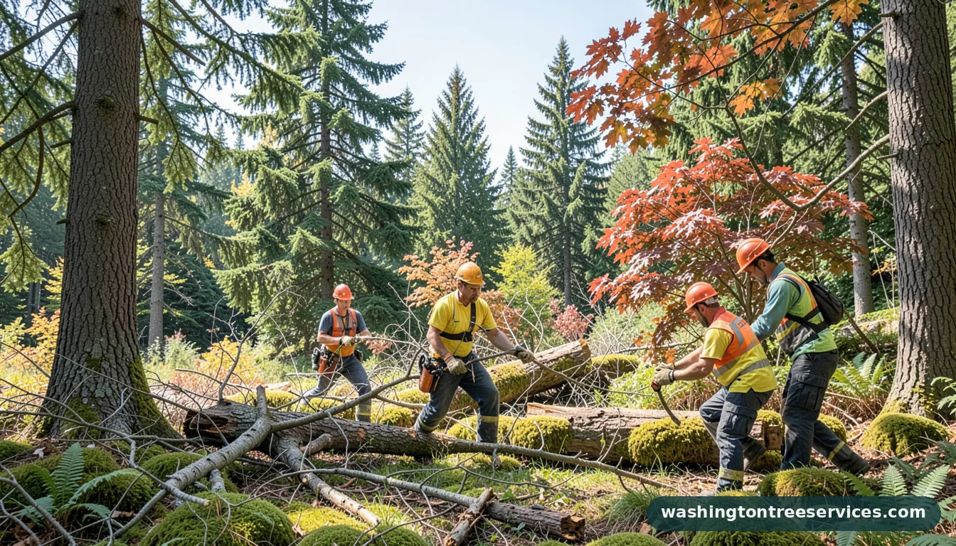 sdci tree removal - completed tree work by Washington Tree Services
