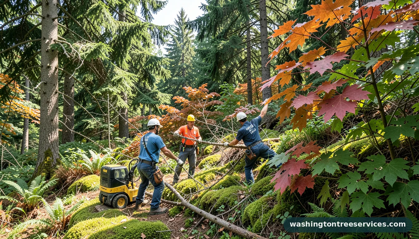 seattle arborist - completed tree work by Washington Tree Services