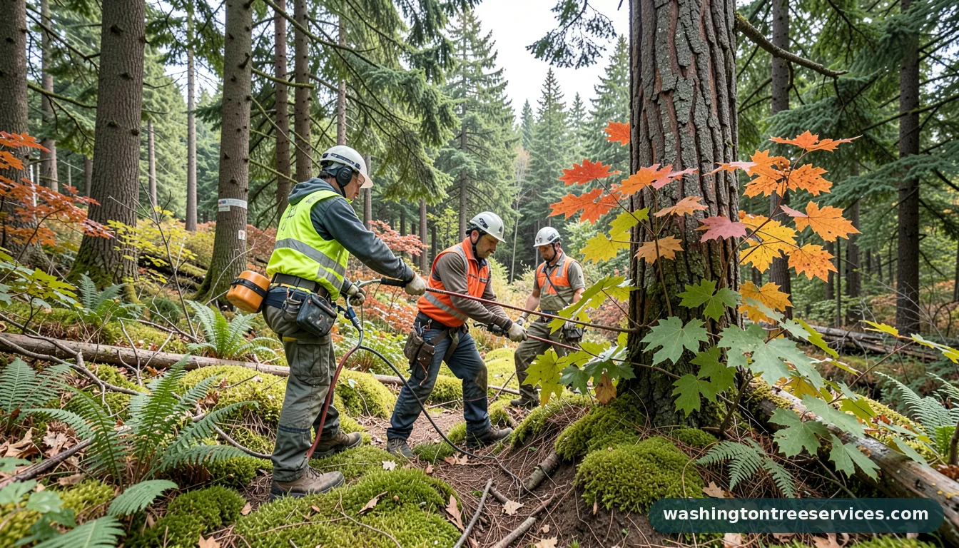 seattle tree care reviews - certified arborists at work in Washington