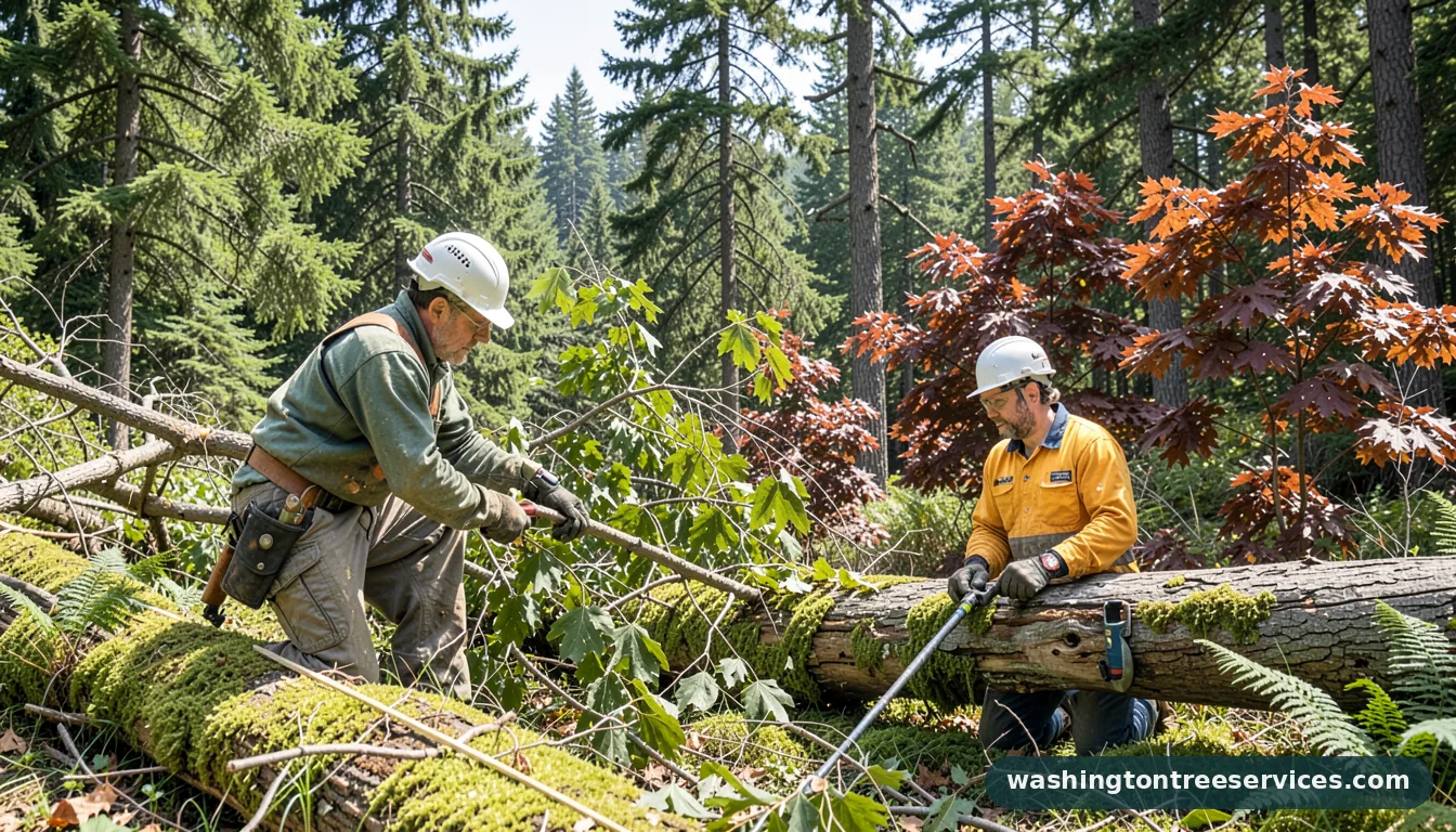 seattle tree removal - certified arborists at work in Washington