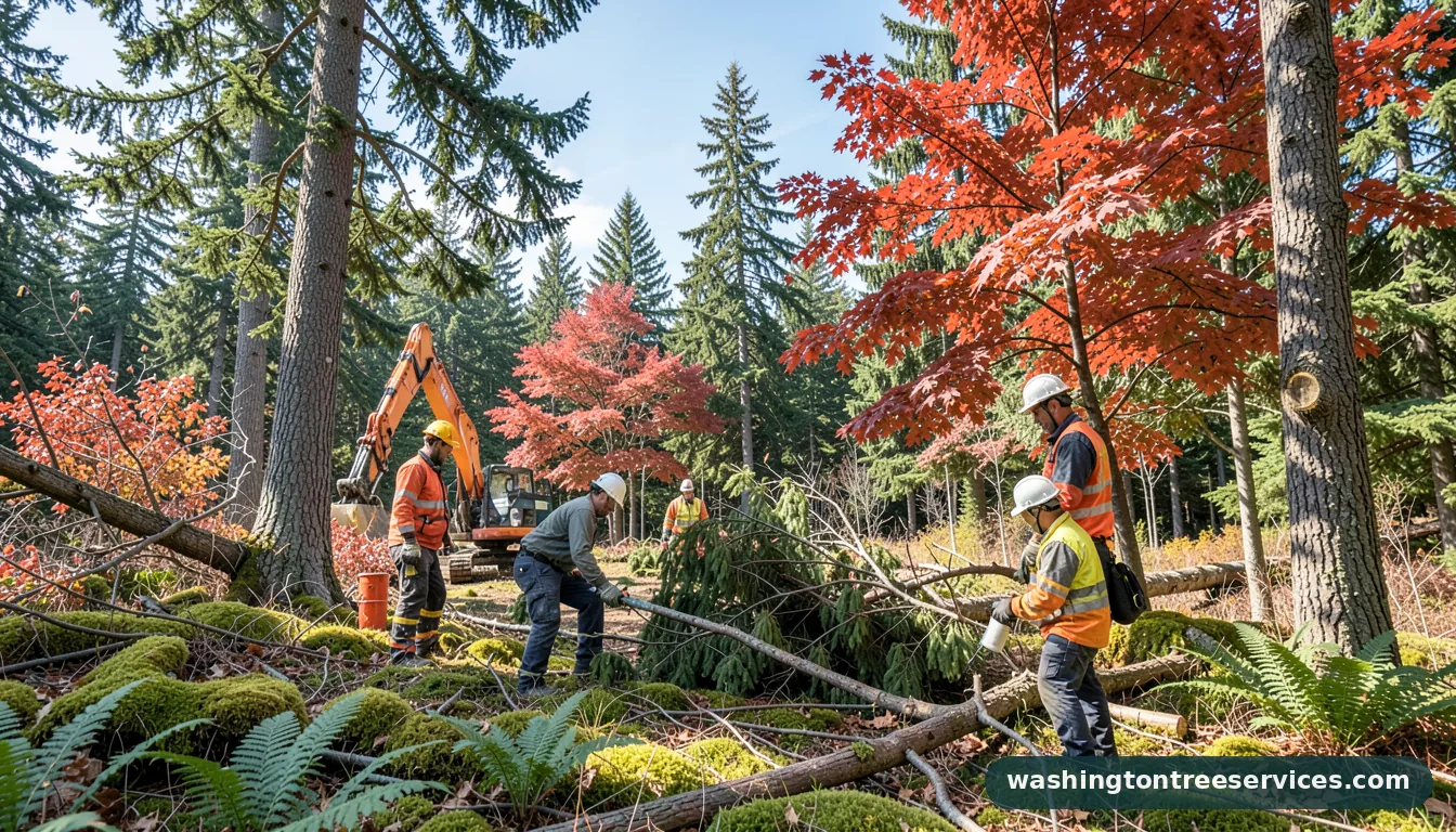 seattle tree removal - completed tree work by Washington Tree Services