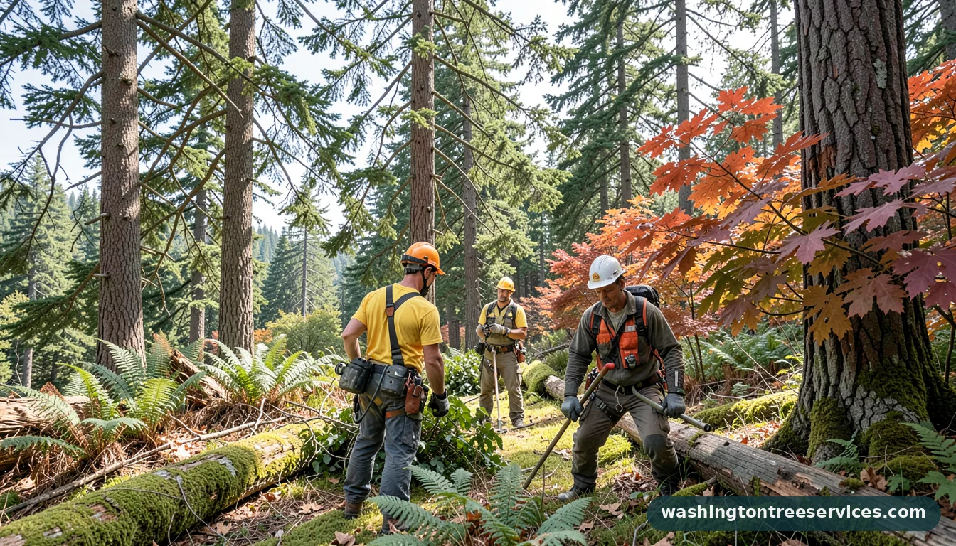 Professional equipment for seattle tree services in Washington seattle tree services - tree service equipment and crew in Washington